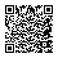 Codice QR per il numero di telefono +2694742017