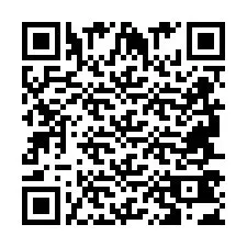 QR-code voor telefoonnummer +2694743427