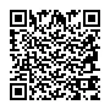 Código QR para número de teléfono +2694743800