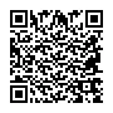 Código QR para número de telefone +2694765847