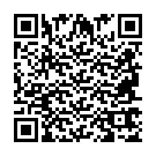 QR-код для номера телефона +2694767547