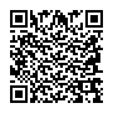 Codice QR per il numero di telefono +2694769844