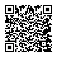 QR код за телефонен номер +2697474397