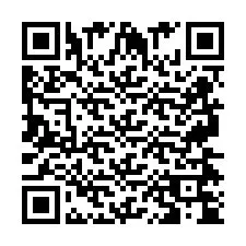 QR Code pour le numéro de téléphone +2697474412