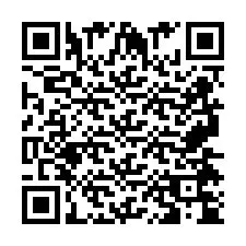 QR Code pour le numéro de téléphone +2697474497