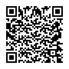 QR Code for Phone number +2697474803
