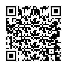 QR код за телефонен номер +2697474886