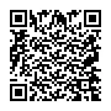 Código QR para número de teléfono +2697474993