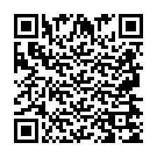 QR-code voor telefoonnummer +2697475006