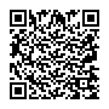 Código QR para número de teléfono +2697475010