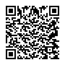 QR Code for Phone number +2697475029