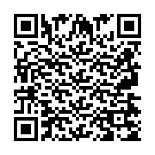 Código QR para número de teléfono +2697475044