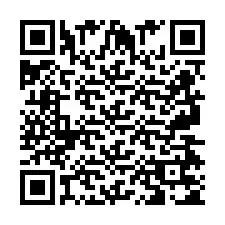 Código QR para número de telefone +2697475048