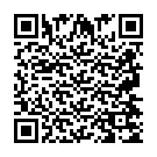 QR Code for Phone number +2697475062