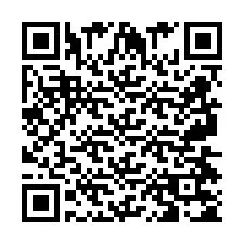 QR код за телефонен номер +2697475064