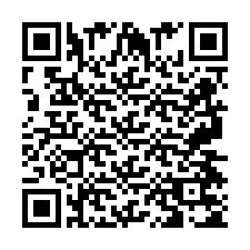 QR kód a telefonszámhoz +2697475069