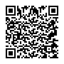 QR Code สำหรับหมายเลขโทรศัพท์ +2697475085