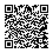 QR Code pour le numéro de téléphone +2697475089