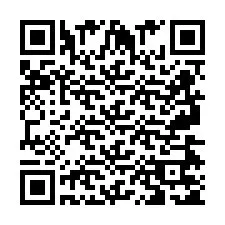 Código QR para número de teléfono +2697475104