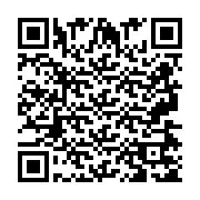 Codice QR per il numero di telefono +2697475105