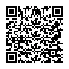 Código QR para número de telefone +2697475106