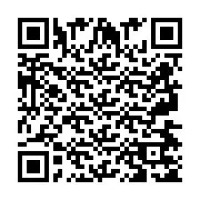 QR код за телефонен номер +2697475120