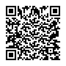 QR код за телефонен номер +2697475129