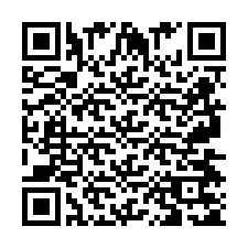 QR Code pour le numéro de téléphone +2697475134