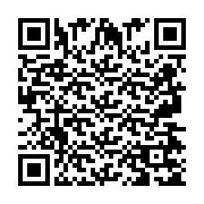 QR Code pour le numéro de téléphone +2697475148