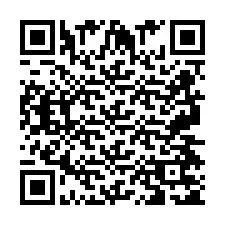 QR код за телефонен номер +2697475169