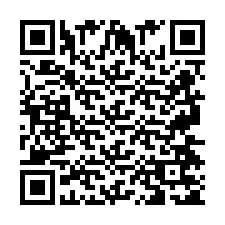 Codice QR per il numero di telefono +2697475172