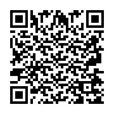 QR-code voor telefoonnummer +2697475190