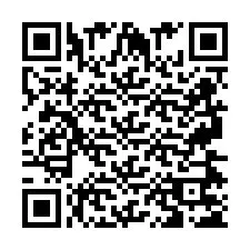 QR код за телефонен номер +2697475202