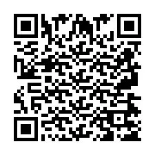 Codice QR per il numero di telefono +2697475204