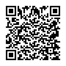 QR Code pour le numéro de téléphone +2697475256