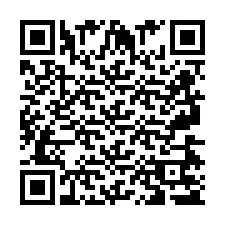 QR Code pour le numéro de téléphone +2697475300