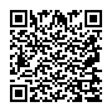 QR-code voor telefoonnummer +2697475303