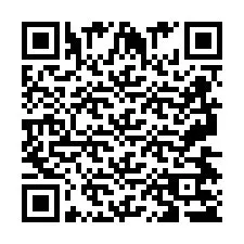 QR-code voor telefoonnummer +2697475321