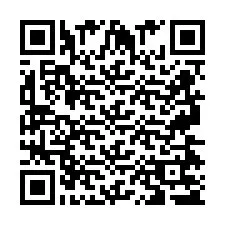 Código QR para número de telefone +2697475342