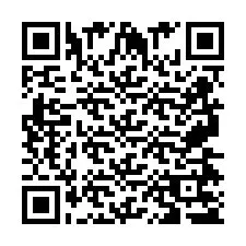 Codice QR per il numero di telefono +2697475343