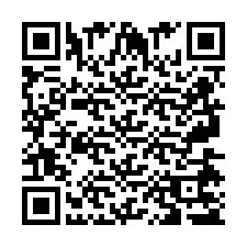 Codice QR per il numero di telefono +2697475380