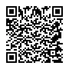 QR-код для номера телефона +2697475387