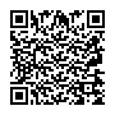 Codice QR per il numero di telefono +2697475400