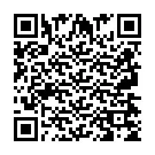 Código QR para número de telefone +2697475414