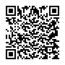 Código QR para número de teléfono +2697475419