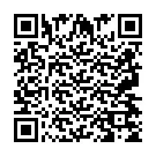 QR код за телефонен номер +2697475429