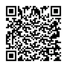 QR код за телефонен номер +2697475444