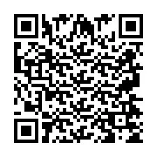 QR код за телефонен номер +2697475452