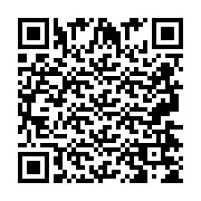 QR код за телефонен номер +2697475455