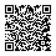 Código QR para número de teléfono +2697475470